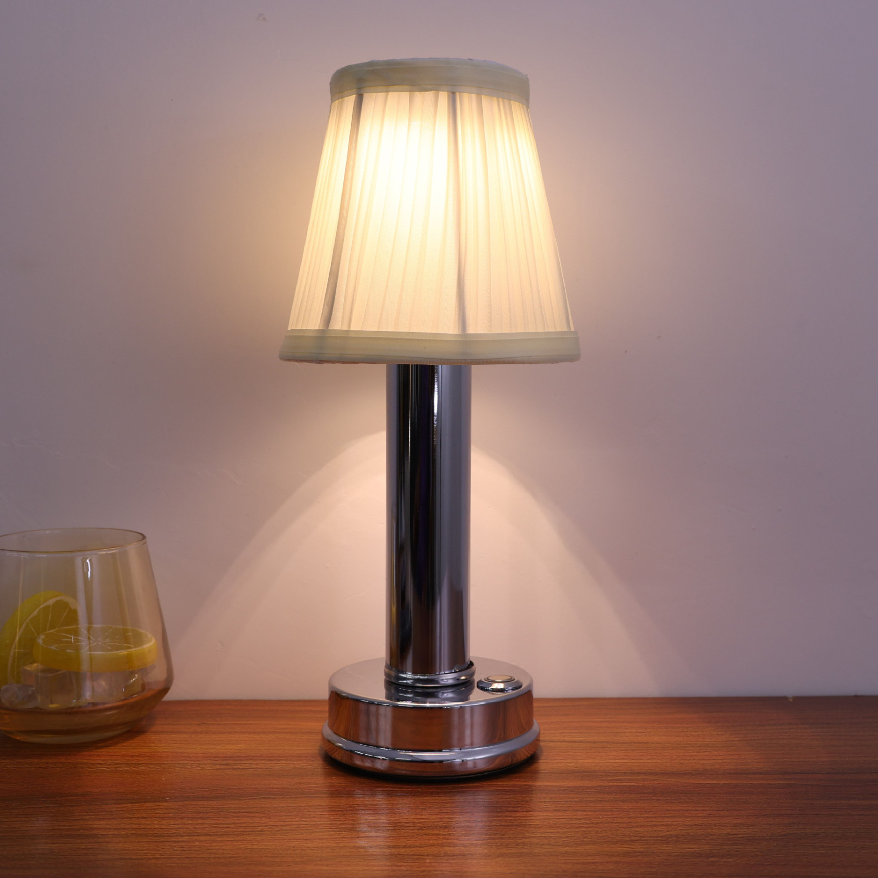 LED Cordless Silk Metal Table Lamp