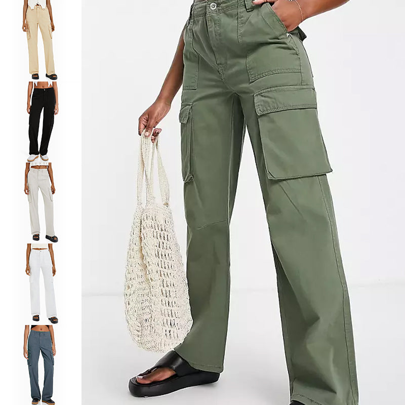 Adjustable Women's Straight Fit Cargo Pants