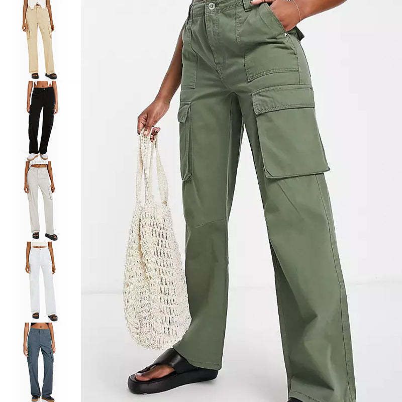 Adjustable Women's Straight Fit Cargo Pants