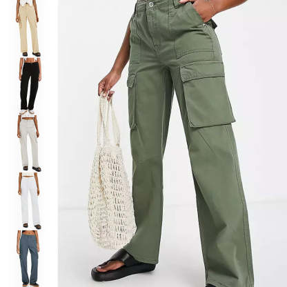 Adjustable Women's Straight Fit Cargo Pants