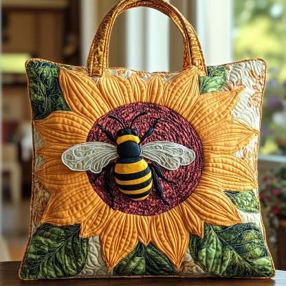 Sunny Bee Delight Quilted Tote Bag GFTOHD7963
