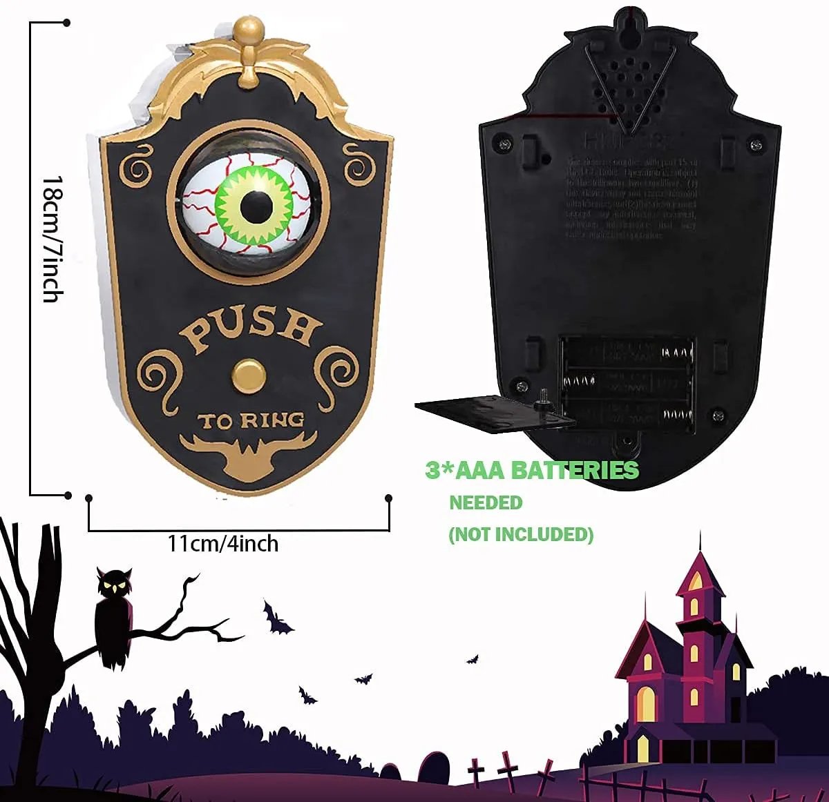 🔥2025 HOT SALE🔥Novelty Doorbell Halloween Door Decorations