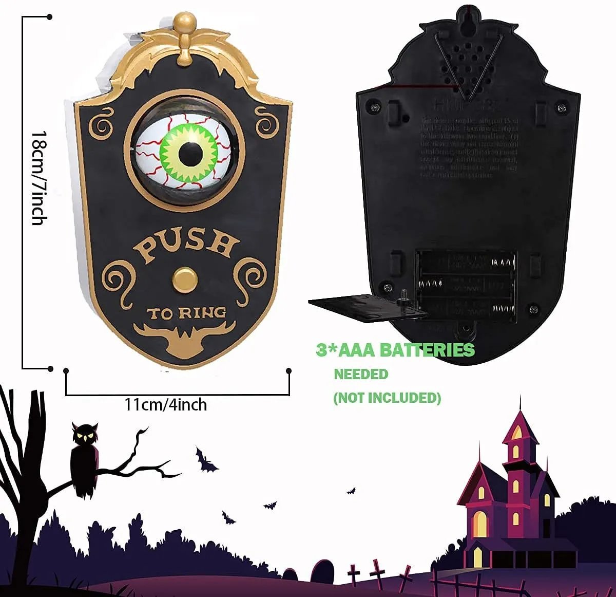 🔥2025 HOT SALE🔥Novelty Doorbell Halloween Door Decorations