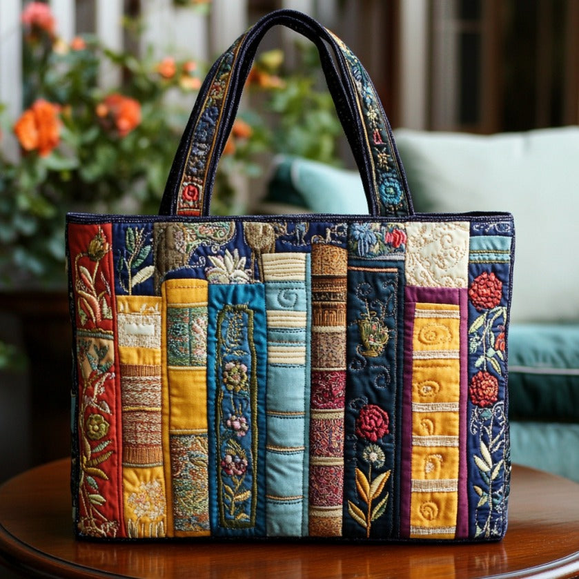 Book Lovers XR2709021CL Quilted Tote Bag