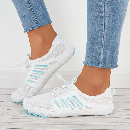 Women Splicing Knit Water Shoes Quick Drying Aqua Sneakers