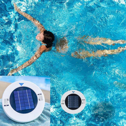 2024 Solar Pool Ionizer, Copper Silver Ion Swimming Pool Purifier Water Purifier, Kills-Algae Pool Ionizer for Outdoor Hot Tub