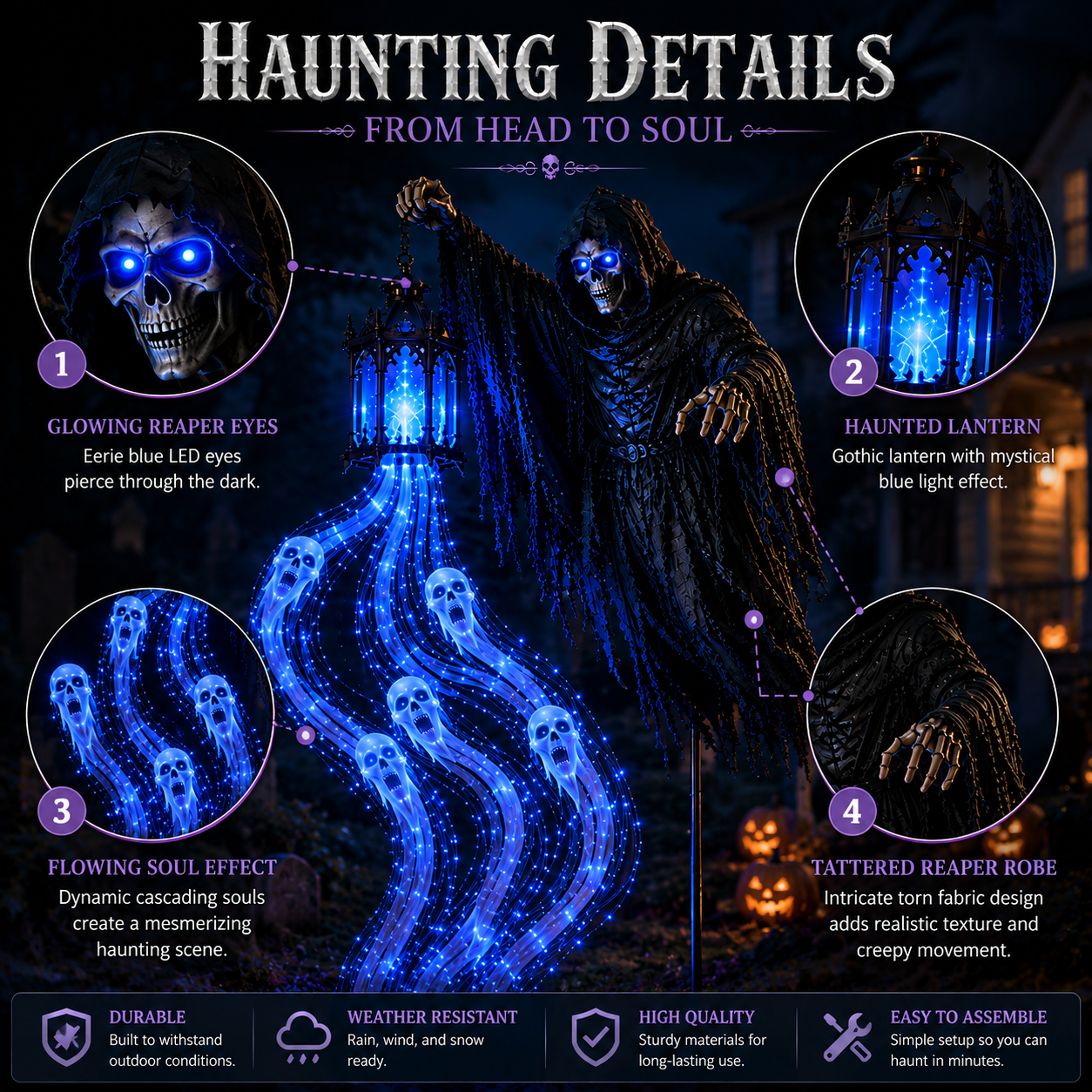 Halloween Soul Harvester detailed features