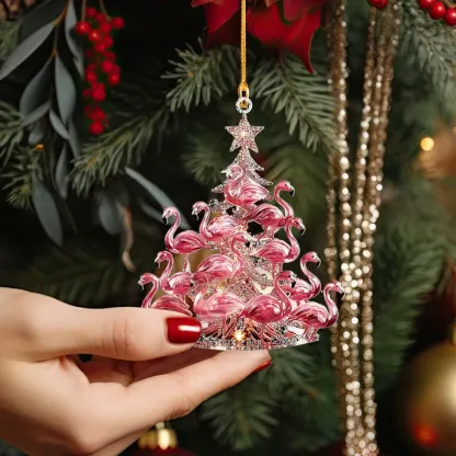 Flamingo Christmas Ornaments