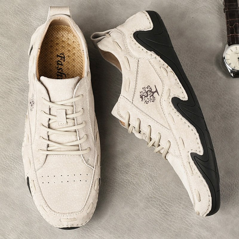 🔥HOT SALE🎁--60% OFF 🎉 Unisex Italian Comfortable Waterproof Suede Handmade  Shoes