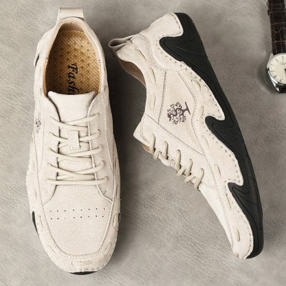 🔥HOT SALE🎁--60% OFF 🎉 Unisex Italian Comfortable Waterproof Suede Handmade  Shoes