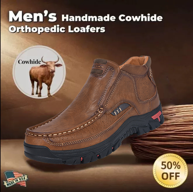 ⏰ 50% off - 2025 Newest Men's Orthopedic Leather Loafers