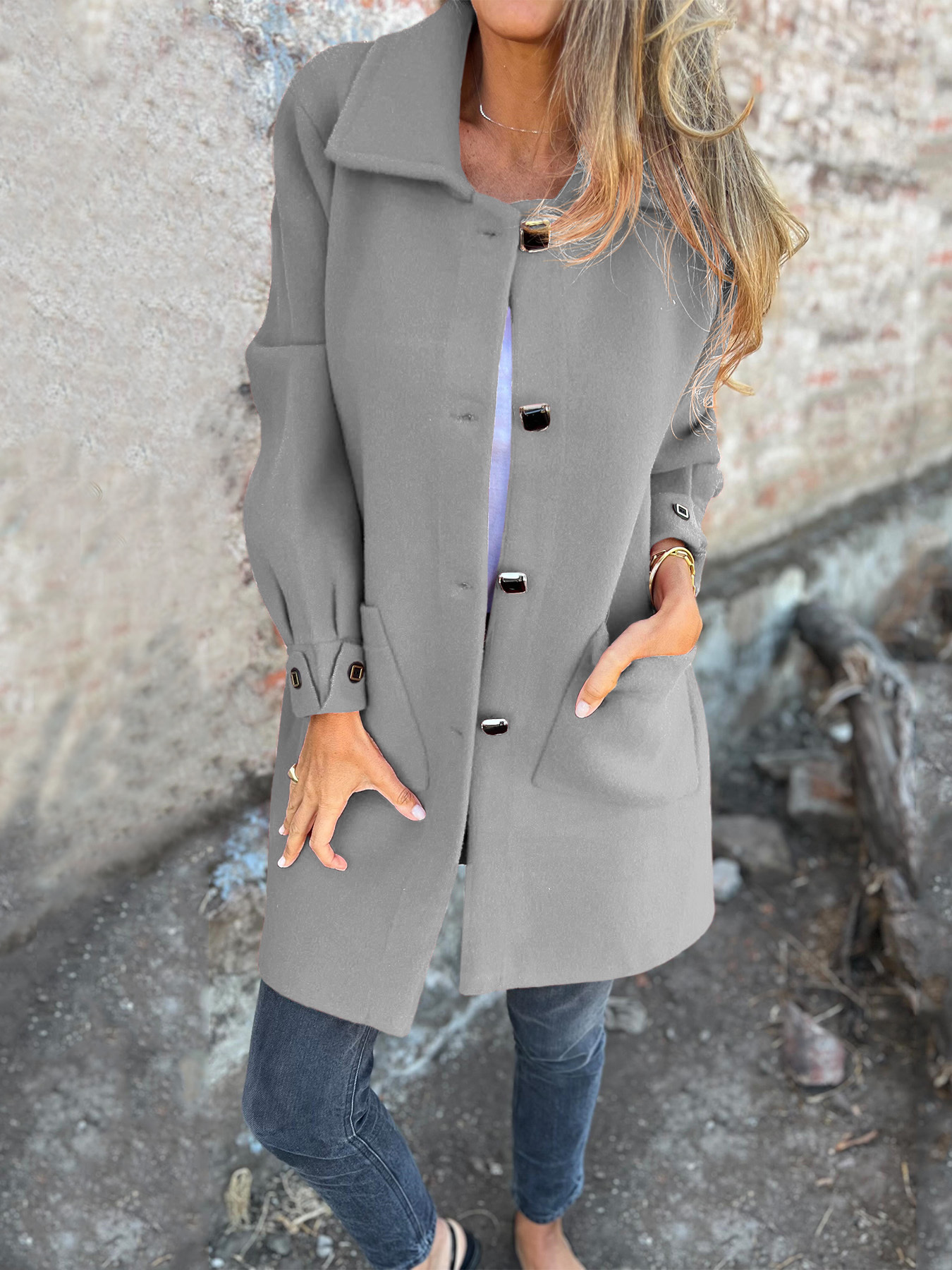 CLEARANCE SALE🔥 Women's Casual Lapel Fleece Jacket