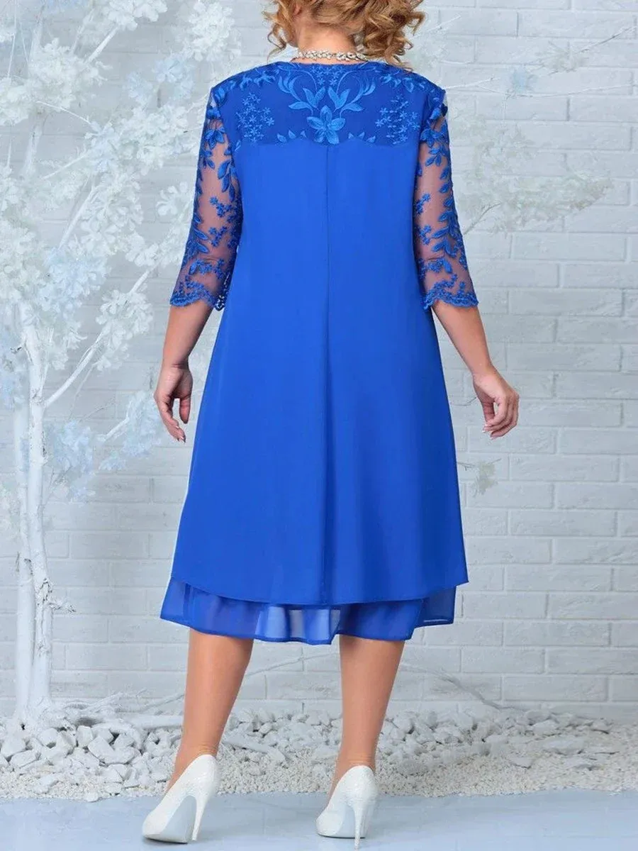Sheer Breeze Layered Lace Dress