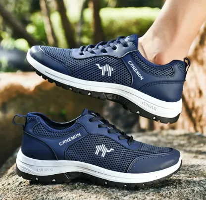 🔥Last Day Promotion 70% OFF🔥Men's mesh lightweight and breathable travel shoes, non-slip walking shoes