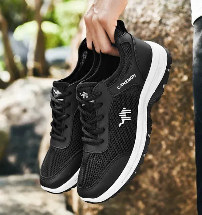 🔥Last Day Promotion 70% OFF🔥Men's mesh lightweight and breathable travel shoes, non-slip walking shoes