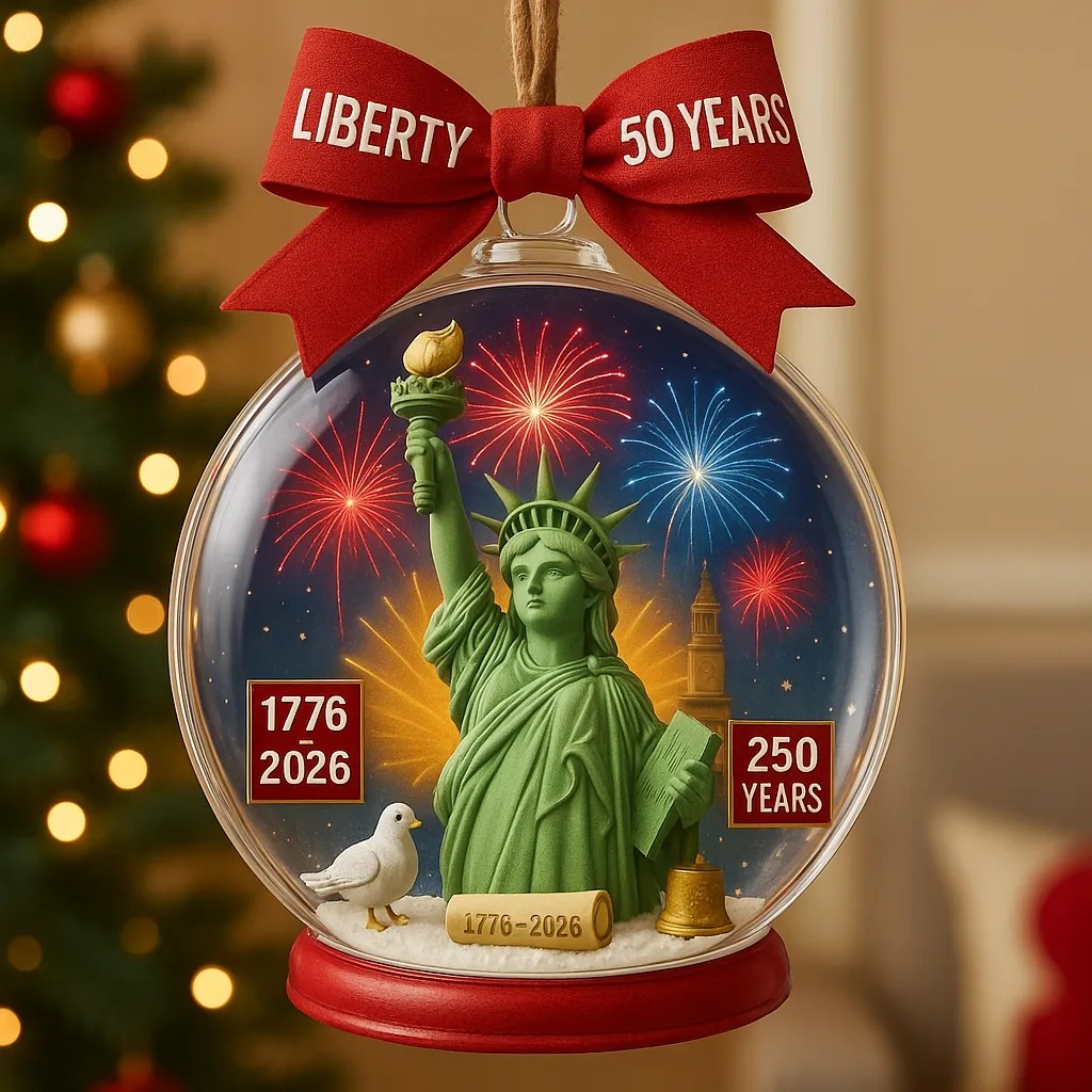 United States 250th Anniversary Commemorative Christmas Ornament