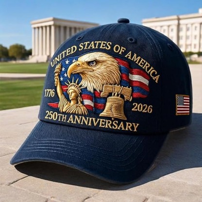 Eagle & Liberty – United States 250th Anniversary Hat