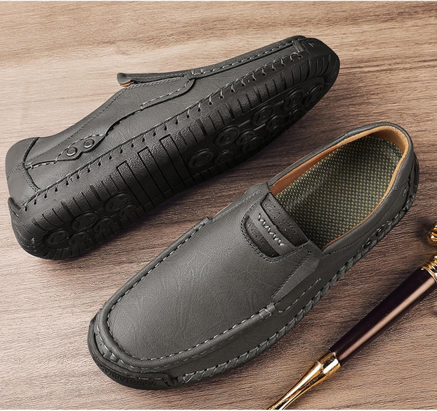 ⏰Christmas promotion - 60% OFF🔥 Men’s Premium Leather Loafers - Arch Support & Wide Fit Slip-On Shoes