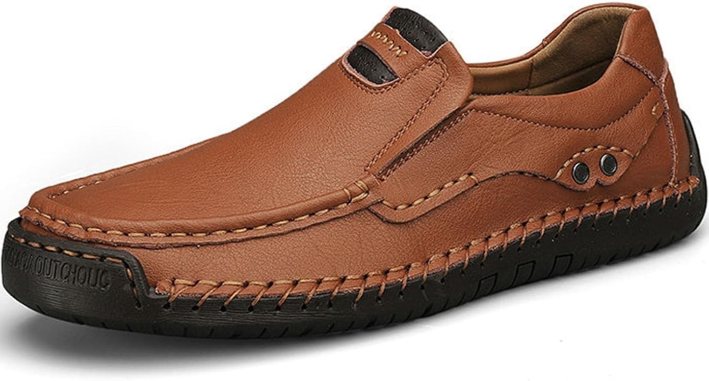 ⏰Christmas promotion - 60% OFF🔥 Men’s Premium Leather Loafers - Arch Support & Wide Fit Slip-On Shoes