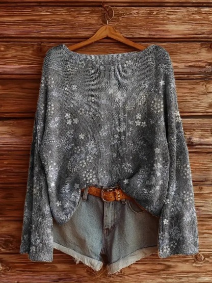 Cozy Boho Knit Sweater – Perfect for Fall & Winter Layering