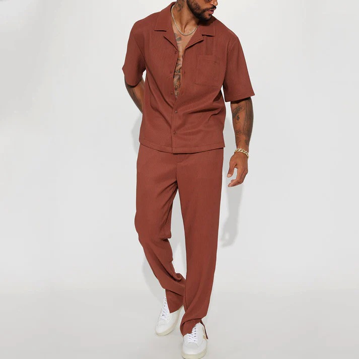 Lounge Shirt & Pants Two Piece Set