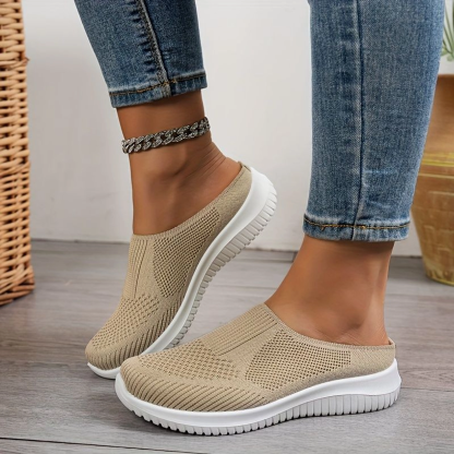 Women’s Breathable Knit Slip-On Walking Shoes
