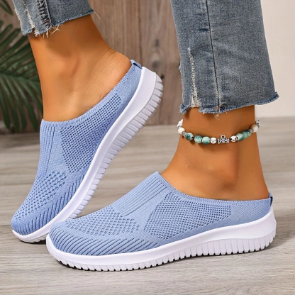 Women’s Breathable Knit Slip-On Walking Shoes