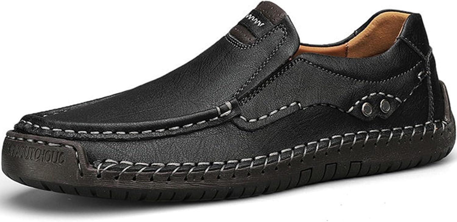 ⏰Christmas promotion - 60% OFF🔥 Men’s Premium Leather Loafers - Arch Support & Wide Fit Slip-On Shoes