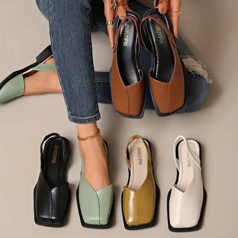 Leather Slip-On Flats