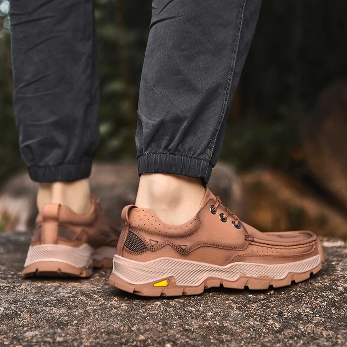Orthopedic Genuine Leather Slip-On Loafers