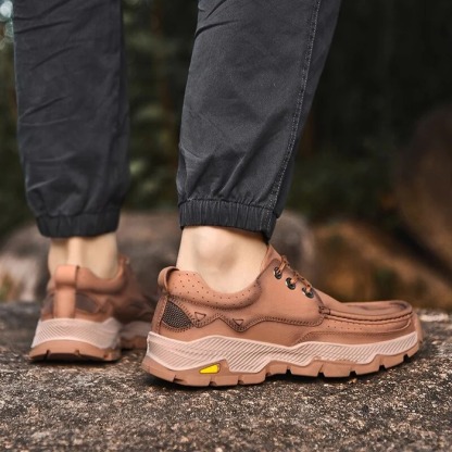 Orthopedic Genuine Leather Slip-On Loafers
