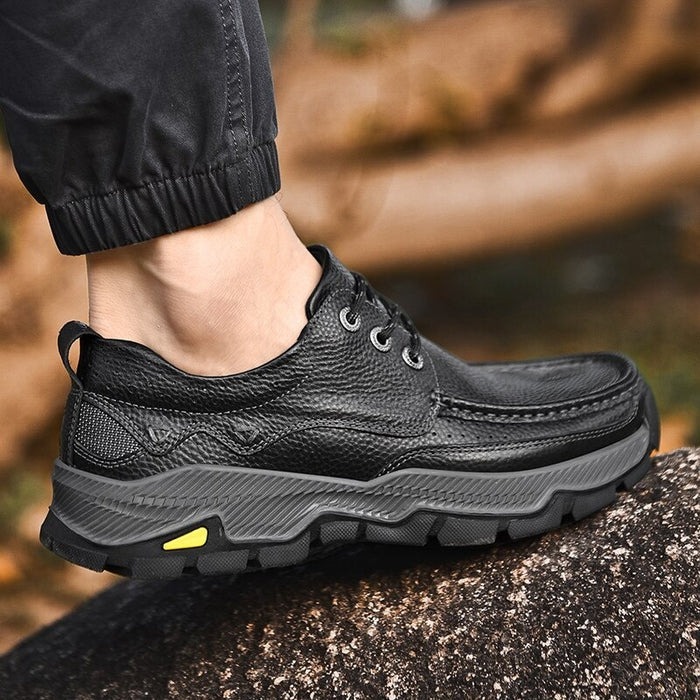 Orthopedic Genuine Leather Slip-On Loafers