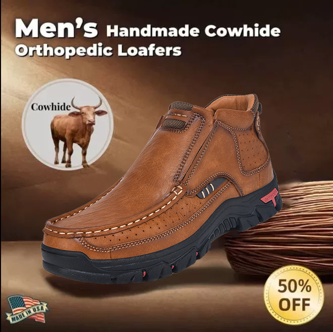 ⏰ 50% off - 2025 Newest Men's Orthopedic Leather Loafers