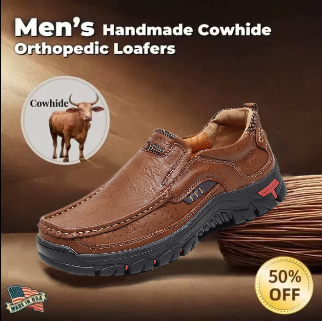 ⏰ 50% off - 2025 Newest Men's Orthopedic Leather Loafers