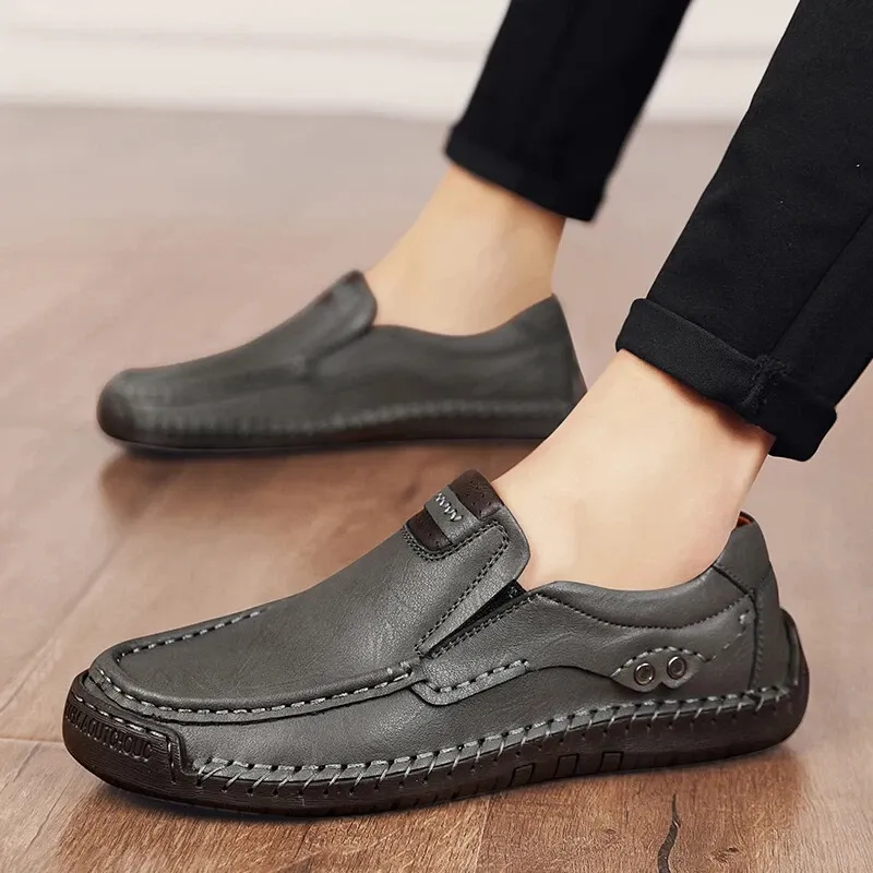 ⏰Christmas promotion - 60% OFF🔥 Men’s Premium Leather Loafers - Arch Support & Wide Fit Slip-On Shoes