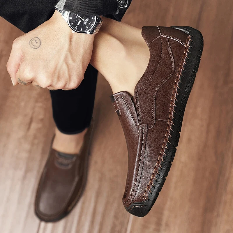 ⏰Christmas promotion - 60% OFF🔥 Men’s Premium Leather Loafers - Arch Support & Wide Fit Slip-On Shoes
