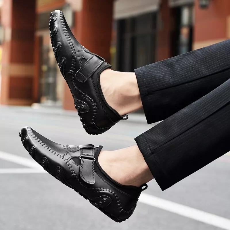 Genuine Leather Men's orthopedic Loafers