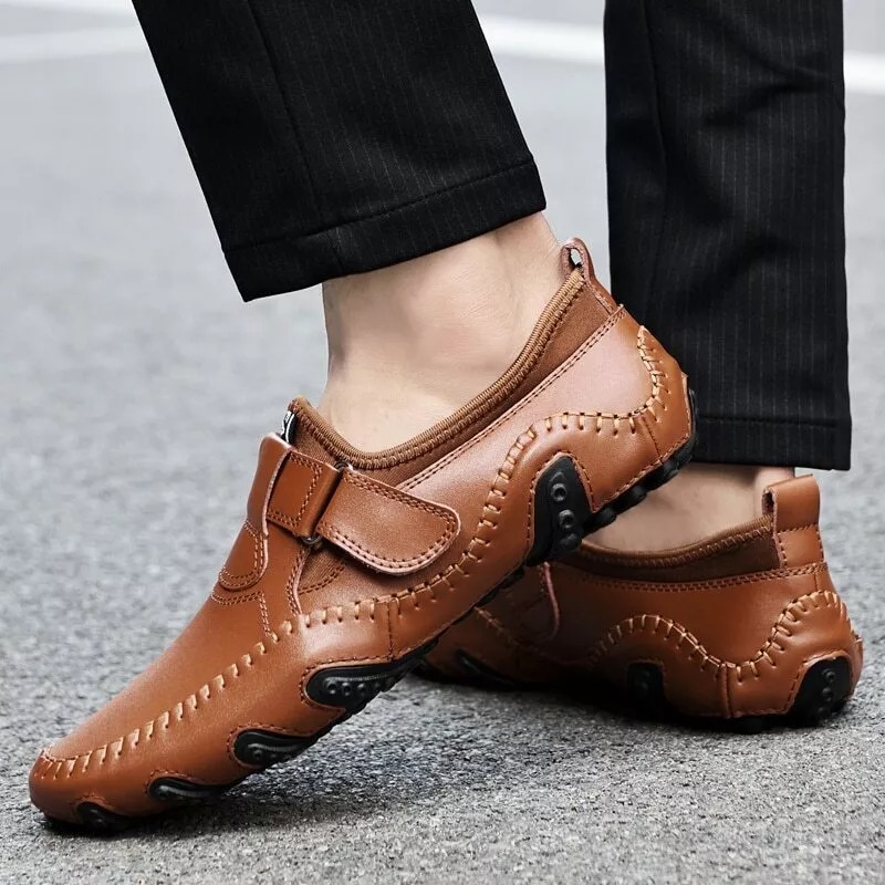Genuine Leather Men's orthopedic Loafers