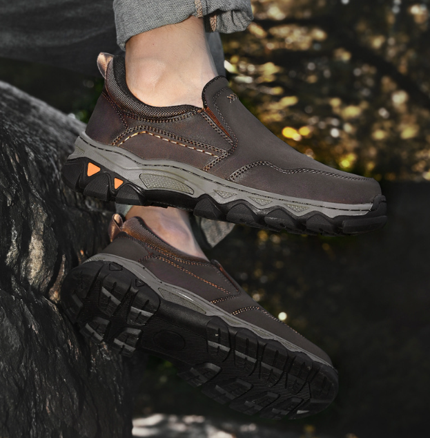 ⏰Promotion 60% OFF - Men's Orthopedic Hands-Free Genuine Calfskin Leather Slip On Loafers