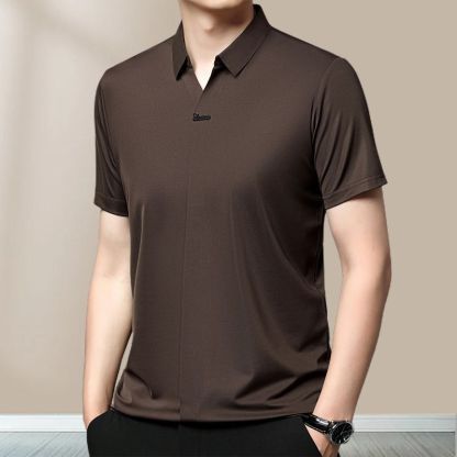 High Quality Men’s Casual Lapel Breathable Wrinkle-free T-shirt