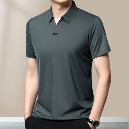 High Quality Men’s Casual Lapel Breathable Wrinkle-free T-shirt