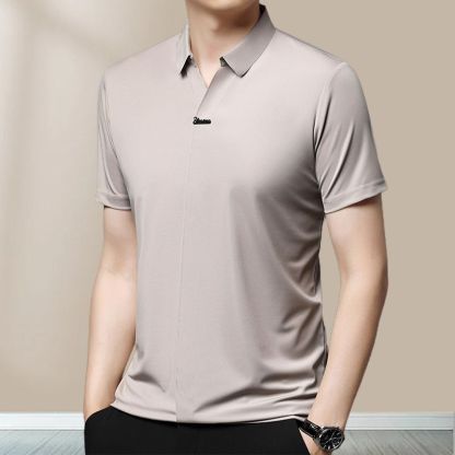 High Quality Men’s Casual Lapel Breathable Wrinkle-free T-shirt