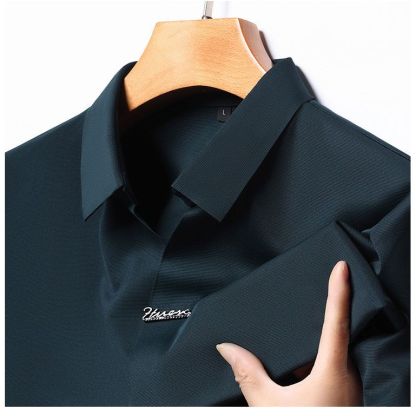 High Quality Men’s Casual Lapel Breathable Wrinkle-free T-shirt