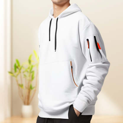 Men's Hooded Half-Zip Sweater
