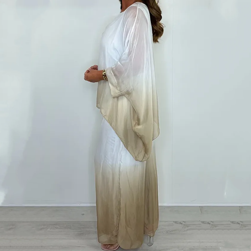 🌸Mesh Mix Dip Dye Loose Flowy Top & Trouser Set