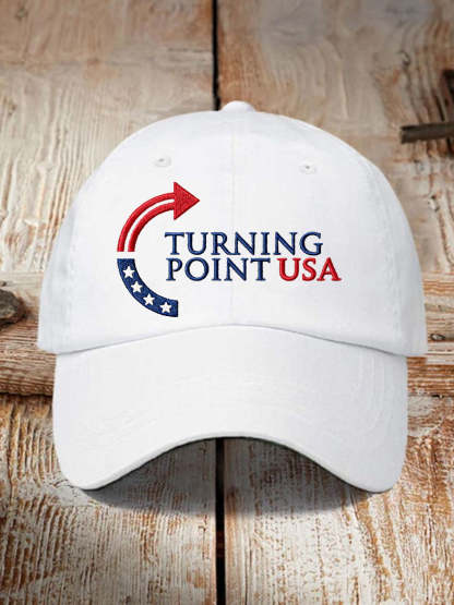 Unisex Charlie Kirk Turning Point USA Trump Commemorative Print Hat
