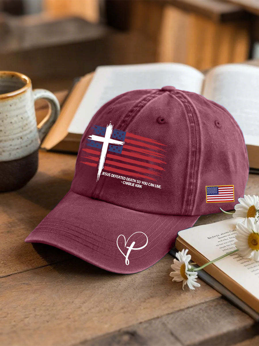 Jesus defeated death so you can live neutral hats