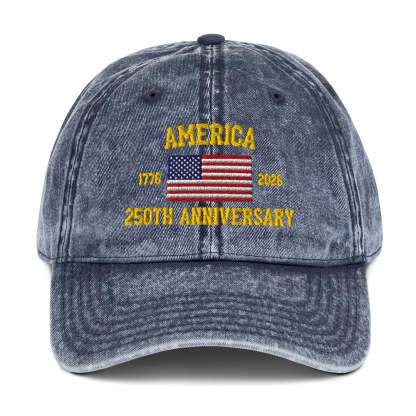 America 250th Anniversary Vintage Cotton Twill Cap