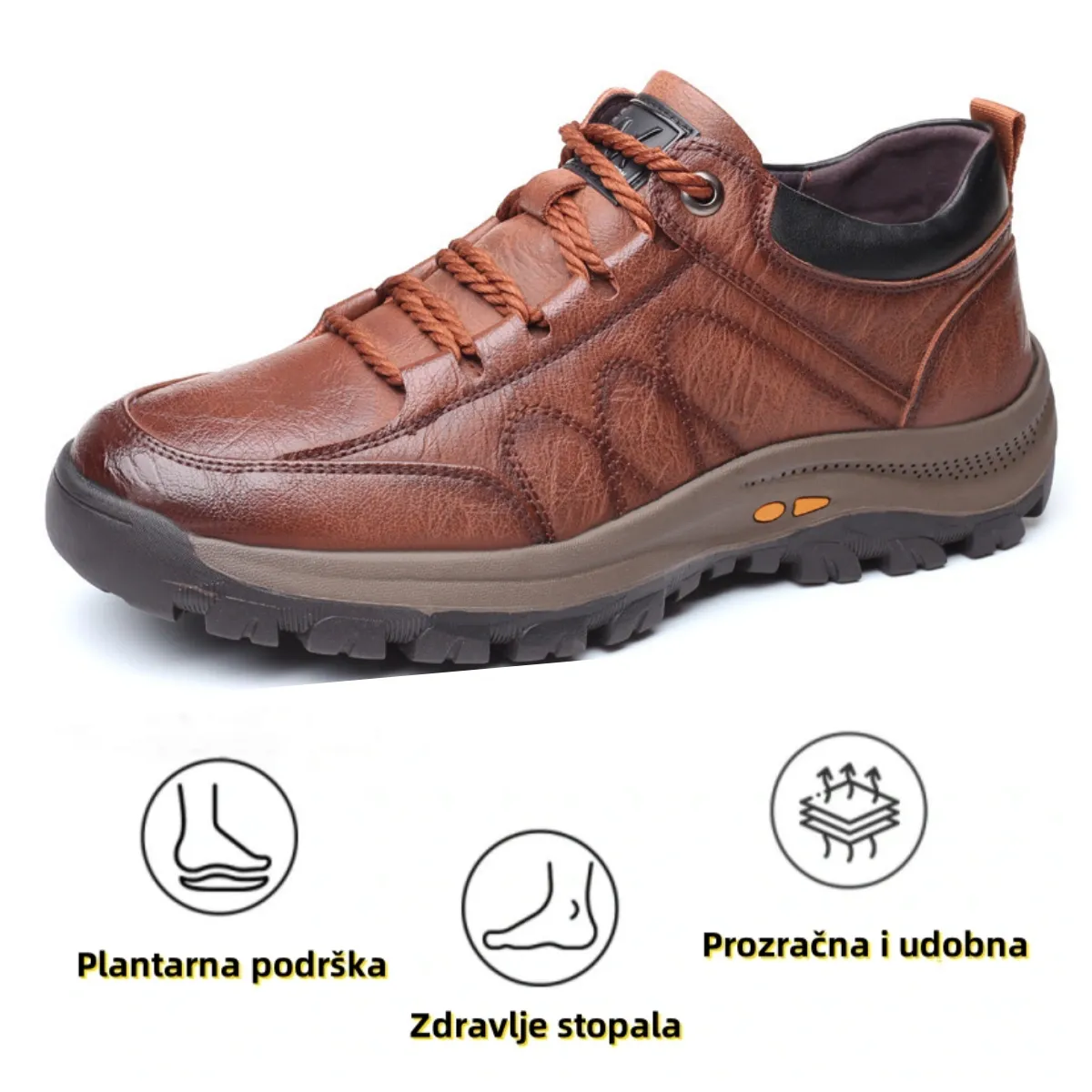 【🎁Danas 50% popusta - Ne propustite】 Ergonomski dizajnirane ortopedske cipele - Premium koža + ručno šivane 👞