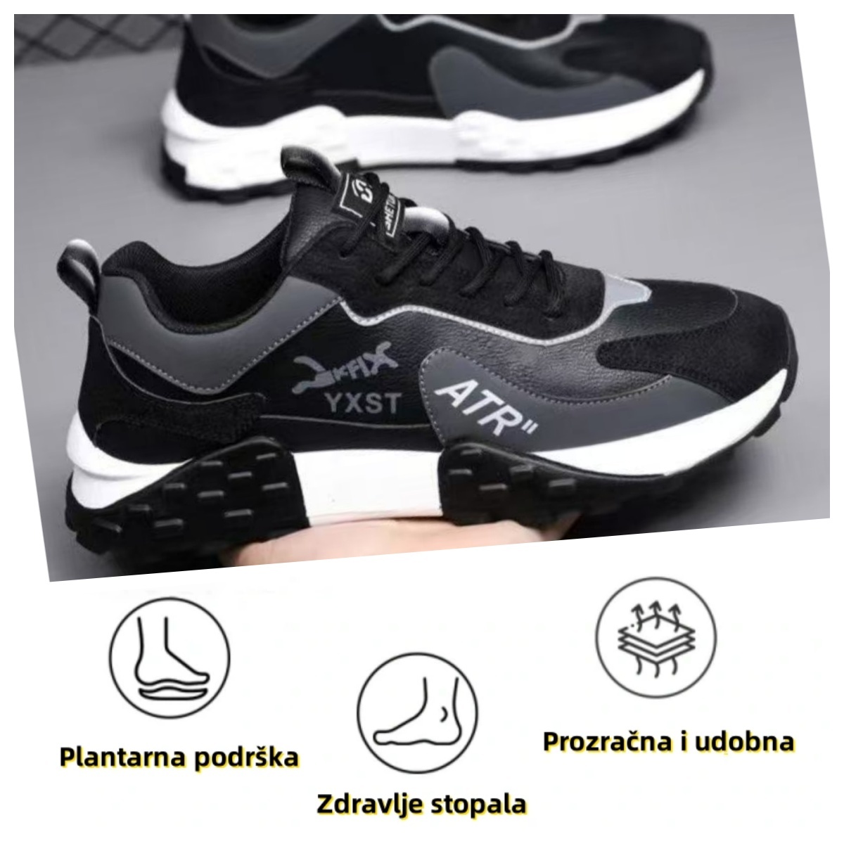 【🔥Svi artikli u pola cijene - samo danas】 Ergonomski dizajnirane ortopedske cipele - riješite se bolova u stopalima u tri dana👞